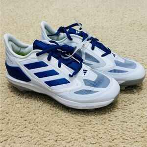 NWT Adidas Adizero PureHustle 3 Elite Metal Softball Cleats Blue Women's Sz 8